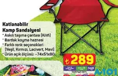 KATLANABİLİR KAMP SANDALYESİ